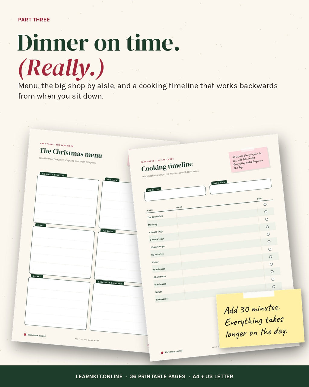 Christmas Planner: Christmas, Sorted. 36-Page Printable Holiday Organizer (A4 + US Letter)