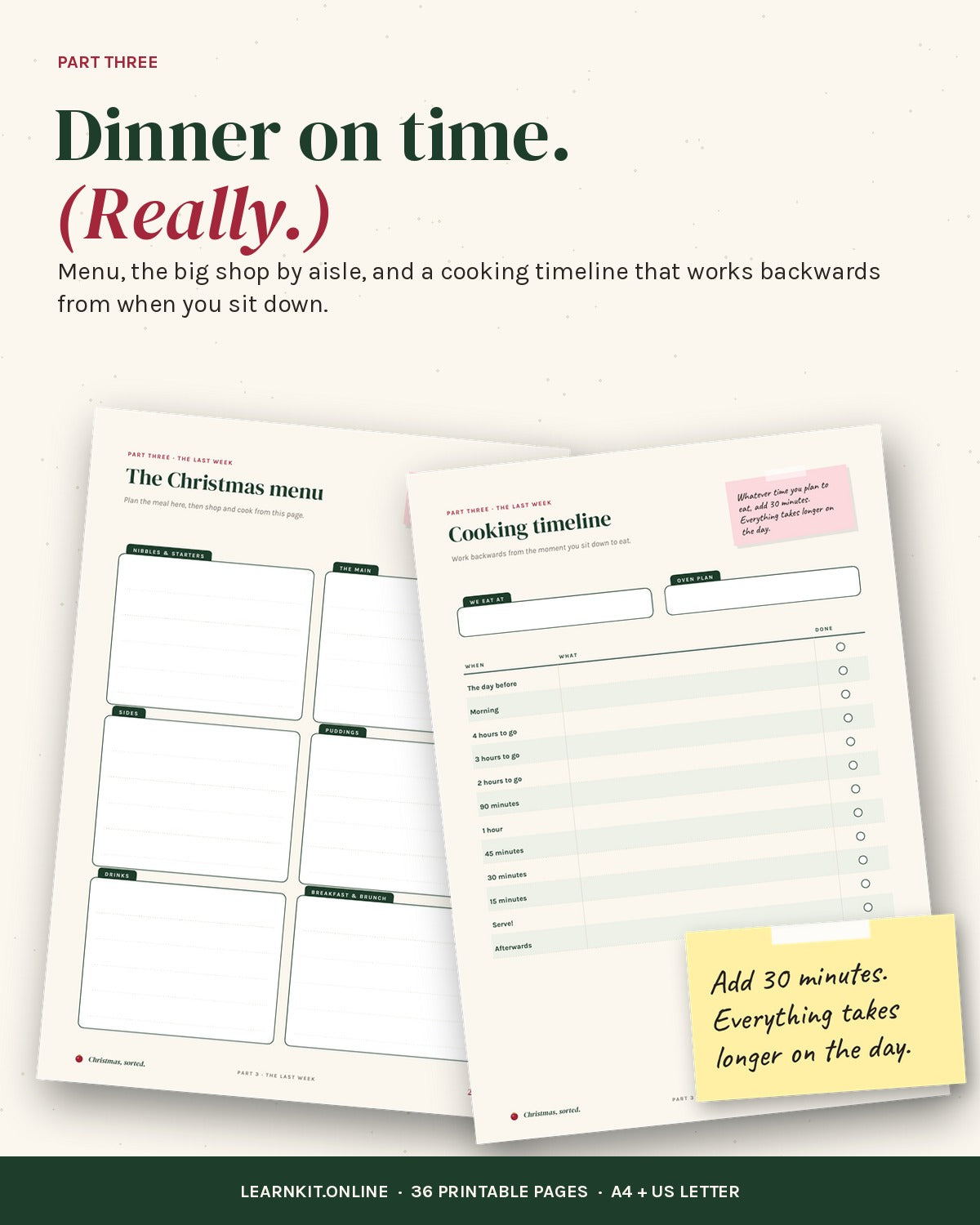 Christmas Planner: Christmas, Sorted. 36-Page Printable Holiday Organizer (A4 + US Letter)
