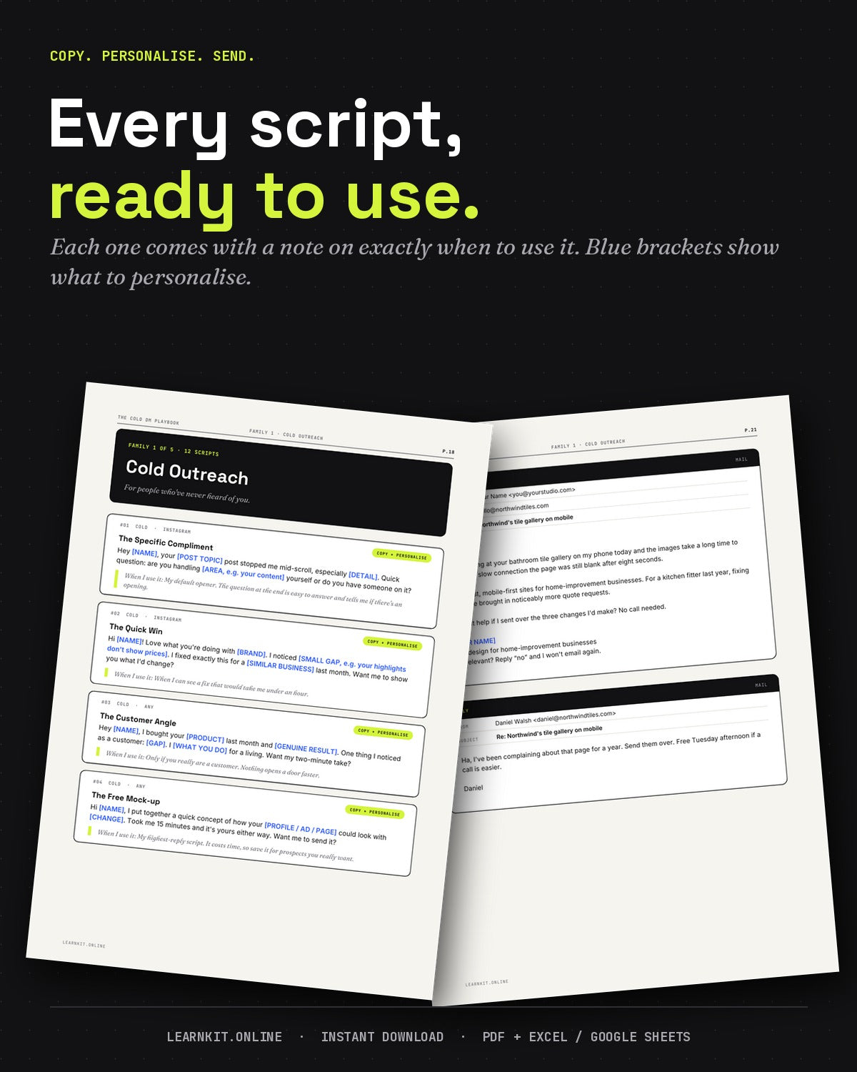 The Cold DM Playbook: 85+ Scripts That Get Replies + DM Tracker