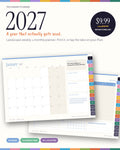 2027 Planner: Landscape Weekly & Monthly, Printable + Hyperlinked for iPad (A4 + US Letter)